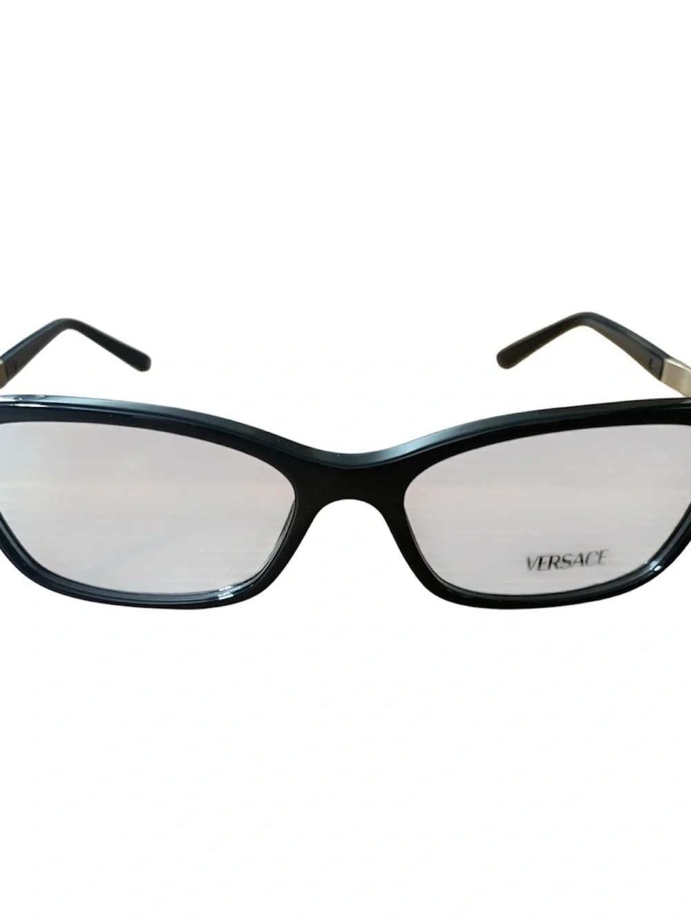 Versace VE3186 GB1 Black Gold Eyeglass Frames 54-16-140 Italy New